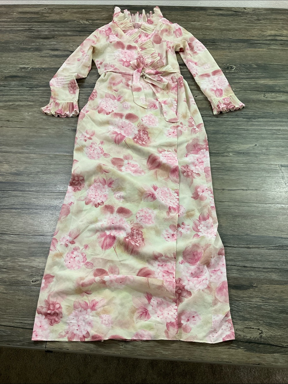 Vintage Diane Von Furstenberg Wrap Robe Lounge Dress Sz M